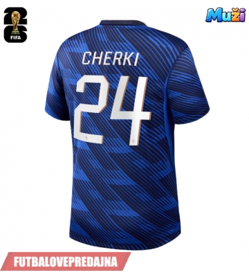 Lacne Muži Futbalové dres Francúzsko Rayan Cherki #24 MS 2026 Krátky Rukáv - Domáci